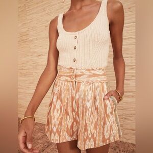 Ulla Johnson Dua Ikat Shorts Sz-0